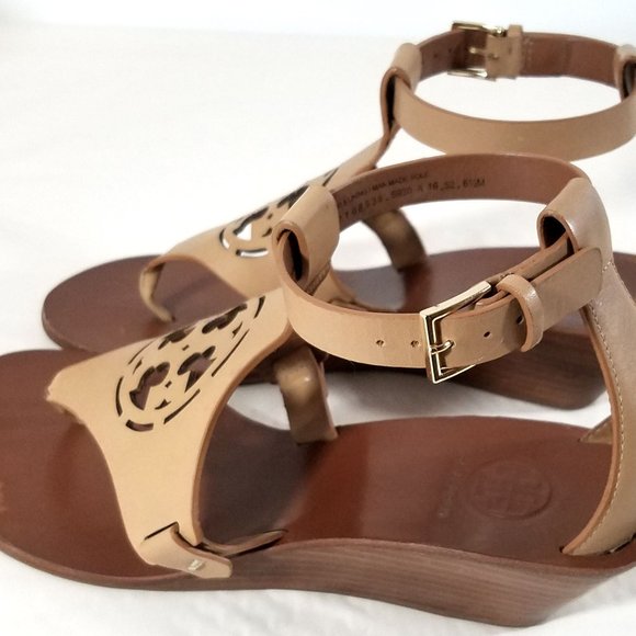 Tory Burch Sand 'zoey' Wedges - Picture 4 of 7